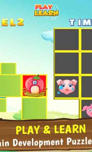 Três Porquinhos - Jogos de Puzzle de Cérebro 2
