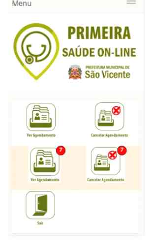 Agendador Municipal de Sáude  - São Vicente-SP 3