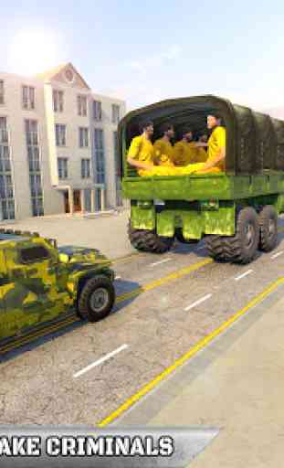 Army Prisoner Transport: Criminal Transport Games 2