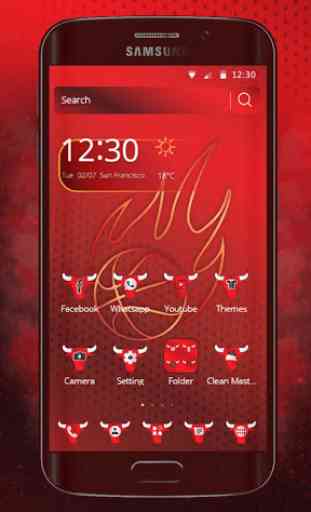 Bulls Basketball Theme / Samsung, LG, Moto, Huawei 1