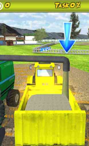 Combine Tractor Farm Sim 3