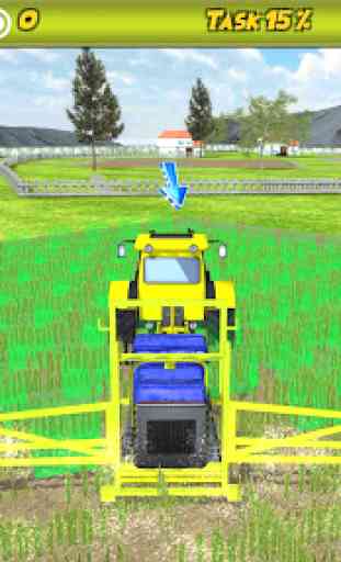 Combine Tractor Farm Sim 4