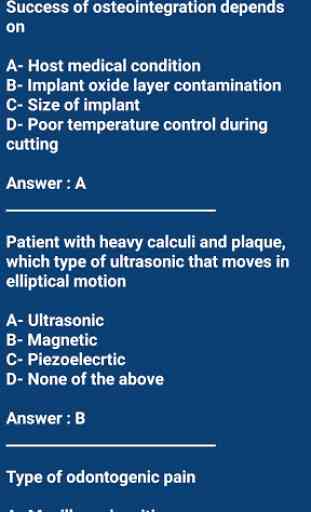 Dental Exam ( Full version with Answers ) 4