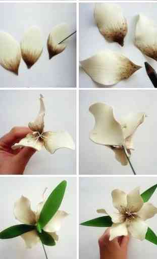 Fazendo flores de papel 1