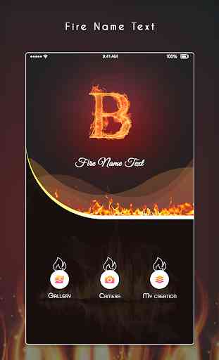 Fire Text Photo Editor 1