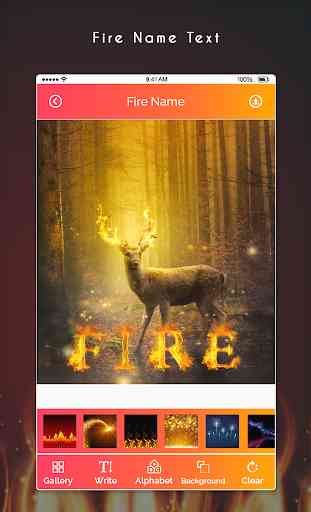 Fire Text Photo Editor 2