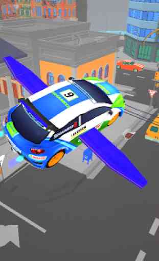 Flying Car 3D Parking : Futuristic Transformer 3