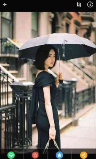Korean Girl Umbrella Wallpaper 4