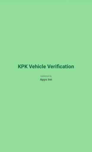 KPK Vehicle Verification 1