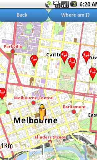 Melbourne Amenities Map (free) 3