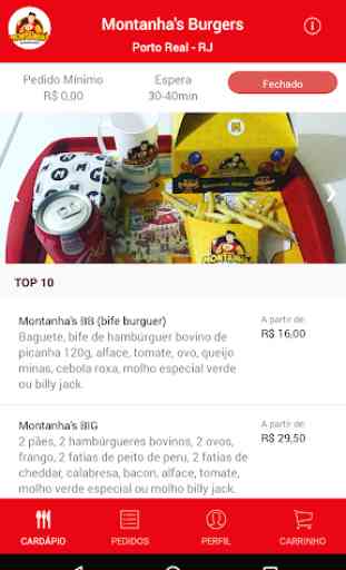 Montanha's Burgers - Delivery 2