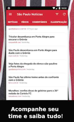 Notícias do São Paulo pra Torcida Tricolor 1