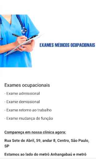 PCMSO, Exame médico ocupacional (admissional, etc) 2