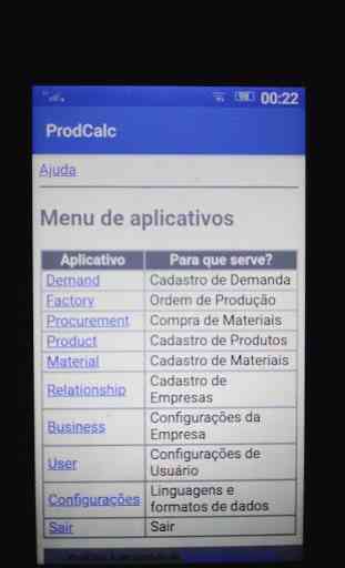 ProdCalc-Planejamento Produção Industrial MRP/PCP 4