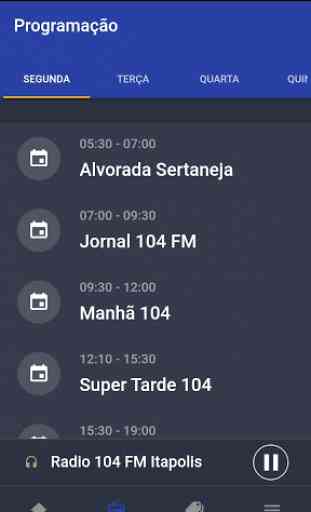 Rádio 104 FM - Itápolis 2