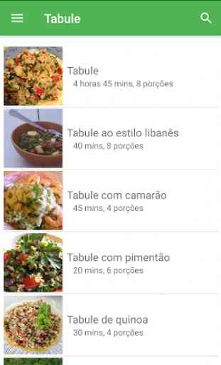 Receitas de Tabule grátis em portuguesas 4