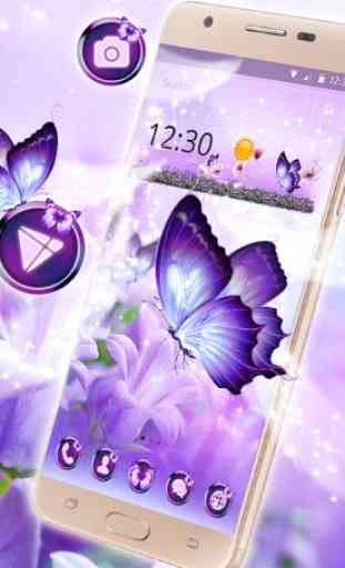 Shiny Colorful Butterfly Theme 3