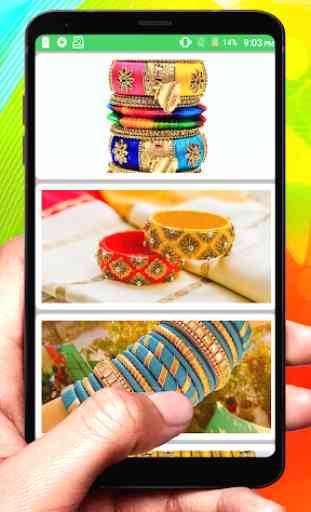 Silk Thread Bangle Design 2