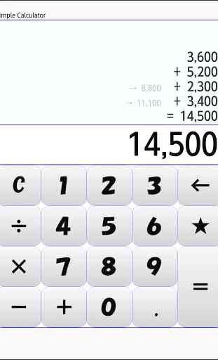 Simple Calculator - Calculation area / Auto memory 2