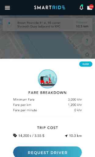 SmartRide taxi app in cambodia 3