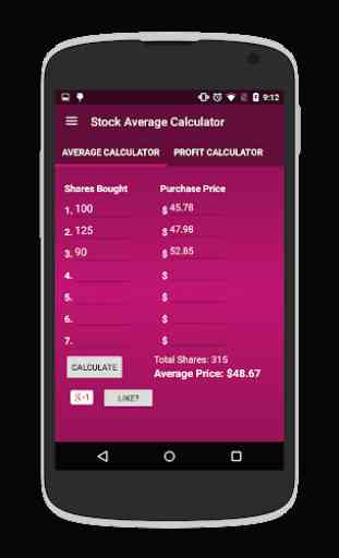 Stock Profit & Average Down Calculator 3