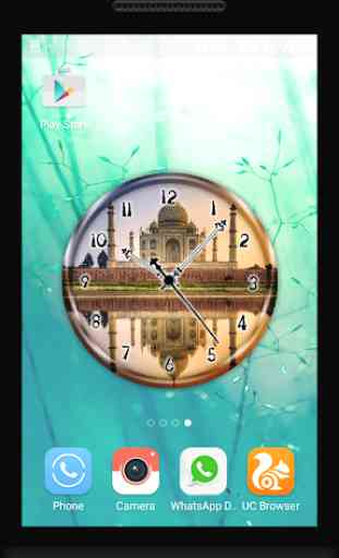 Taj Mahal Clock Live Wallpaper 2