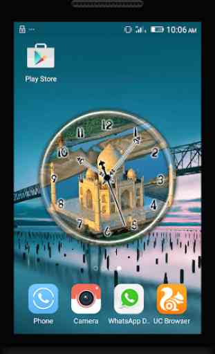 Taj Mahal Clock Live Wallpaper 4