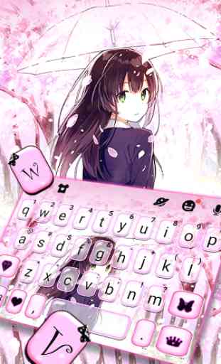 Tema Keyboard Sakura Girl 2