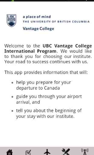 UBC Vantage College PAL 1