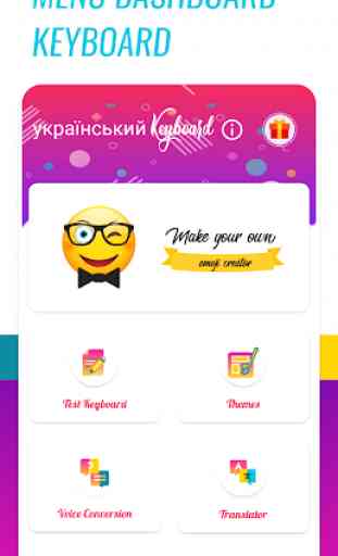 Ukrainian Voice typing keyboard - Emoji Creator 2