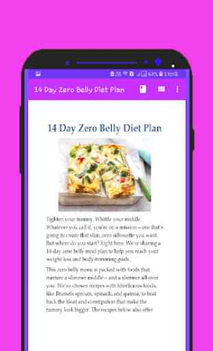 14 Day Zero Belly Diet Plan 3