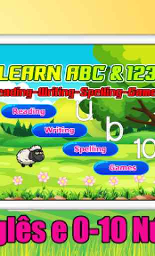 ABC 123 Kids Game Vocabulário Phonic Tracing Spell 1