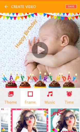 Birthday video maker for Dad - with photo and song 4