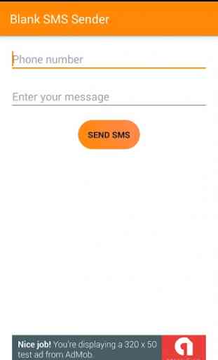Blank empty SMS sender 3