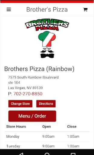 Brother's Pizza Las Vegas 1