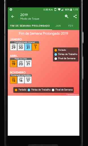 Calendário Brasil - Feriado & Nota (2020) 4