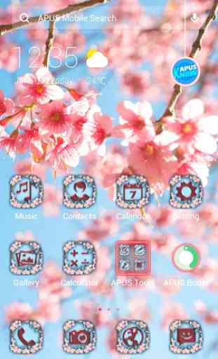 Cherry Blossom APUS Launcher theme 1