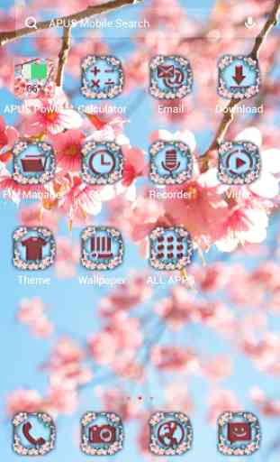 Cherry Blossom APUS Launcher theme 2