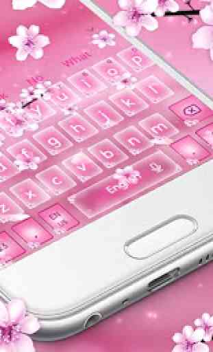 Cherry Blossom SMS Keyboard Theme 4