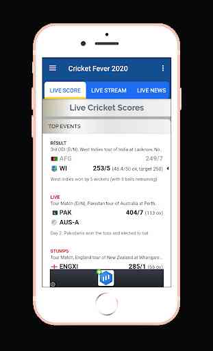 Cricket Fever 2020: Live Score, News, Live Stream 1
