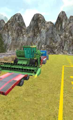 Fazenda Caminhão 3D: Colheitadeira Transporte 2