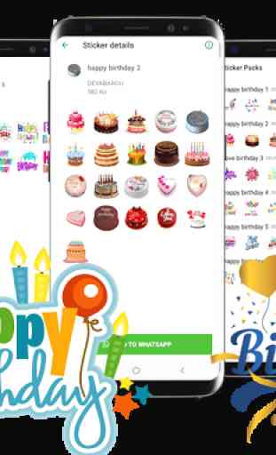 happy birthday stickers for  Whatsapp / 2020  1