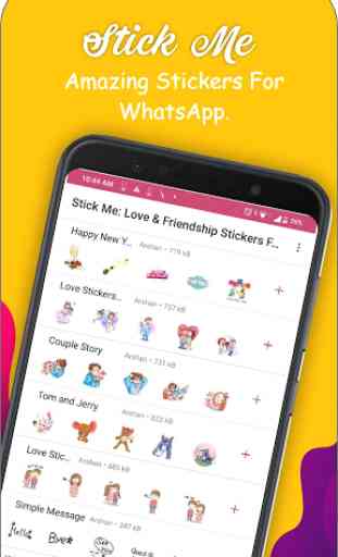 Stick Me : Love & Friendship Stickers For Whatsapp 2