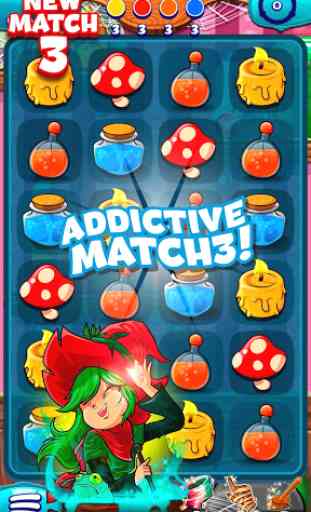 The Apprentice Witch - Puzzle Match 3 Game 1