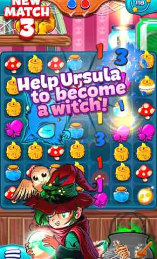 The Apprentice Witch - Puzzle Match 3 Game 4