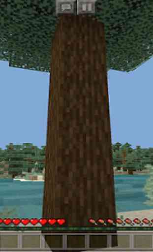 Tree Capitator Addon for MCPE +6 skins 2