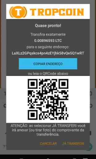 Tropcoin Pagamentos - Pague boleto com Bitcoin 2