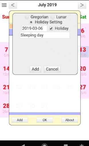 User Calendar 2