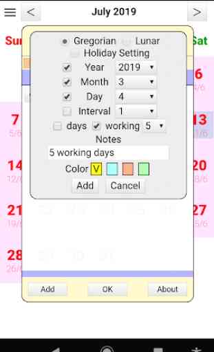 User Calendar 3