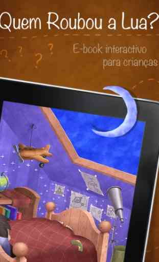 Quem Roubou a Lua? - versão gratuita - E-book interactivo para crianças 1